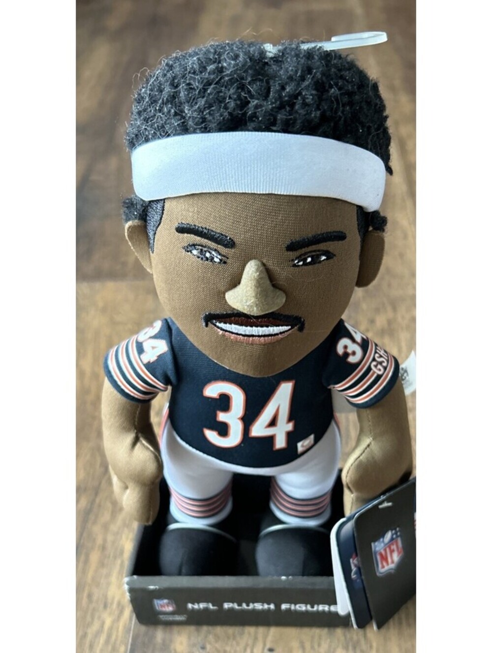 Walter Payton 10” Plush Figure New W/Tag/box Chicago Bears Fan Collectible NWT